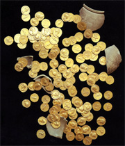 r&ouml;mischer Goldm&uuml;nzen - Schatzfund